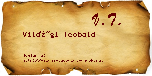 Világi Teobald névjegykártya